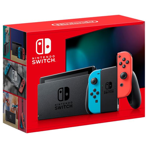 【可包装】【即日发送】【新品】任天堂Nintendo Switch HAD-S-KABAH有带霓虹灯红色印章的情况