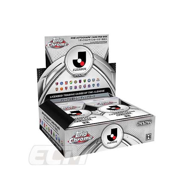 【预订TJP02】免运费【推荐】Topps J联赛 Chrome 2026 盒装销售【J联赛官方/足球卡/交易卡/Topps/J.League】
