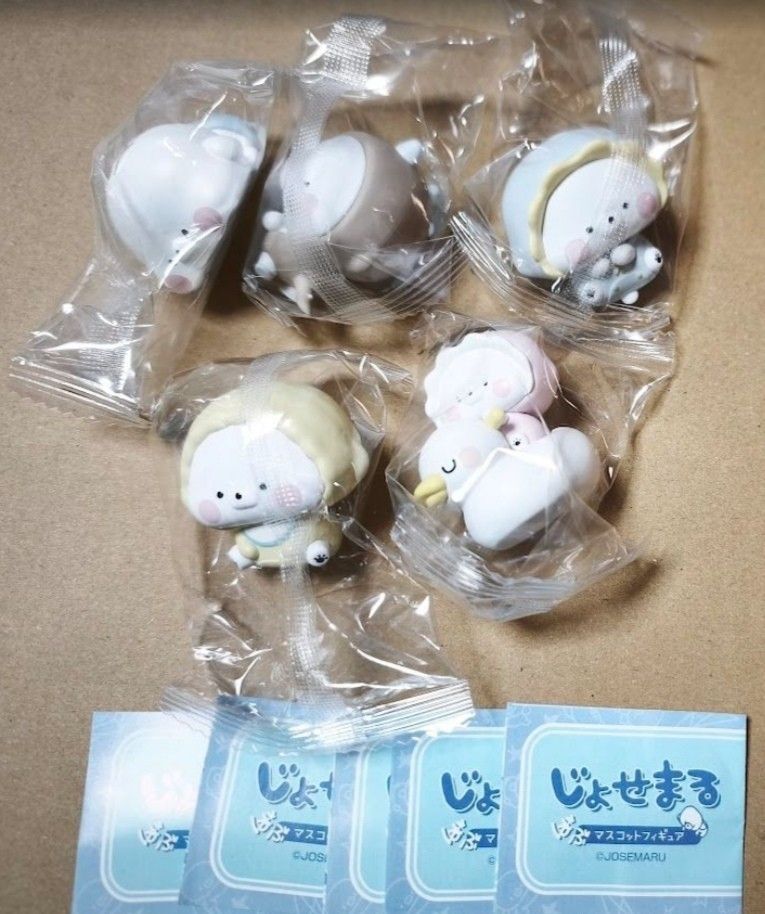 じょせまる 巴布吉祥物手办 5种套装 完整扭蛋