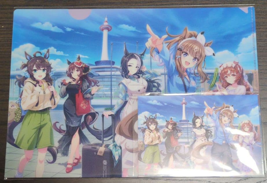 京都限定马娘旅行透明文件夹明信片套装流行商店