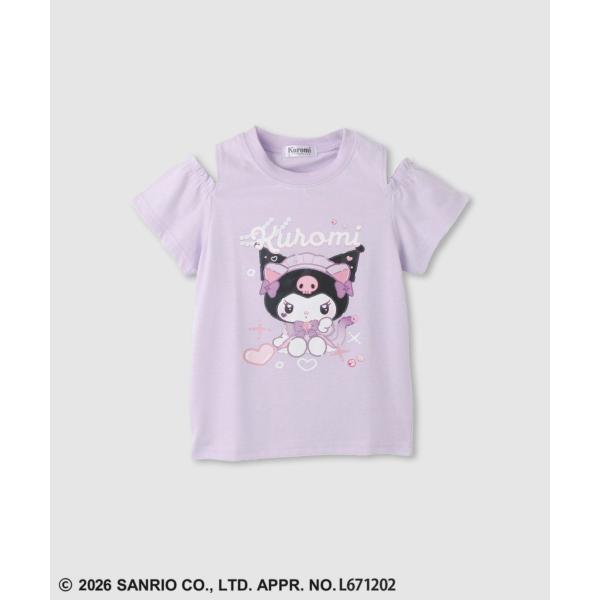 サンリオキャラクターズ クロミ Tシャツ 子供服 女の子 キッズ 半袖 肩あき 肩出し トップス