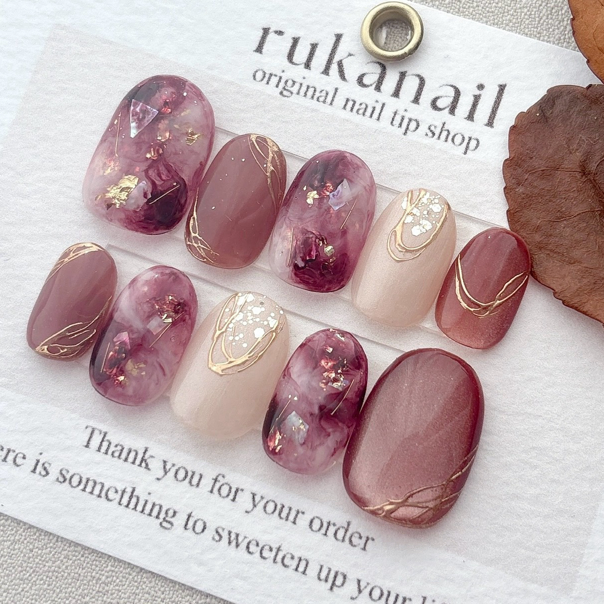 Nuance x grape nail tip spring summer autumn winter magnet clean everyday date marble