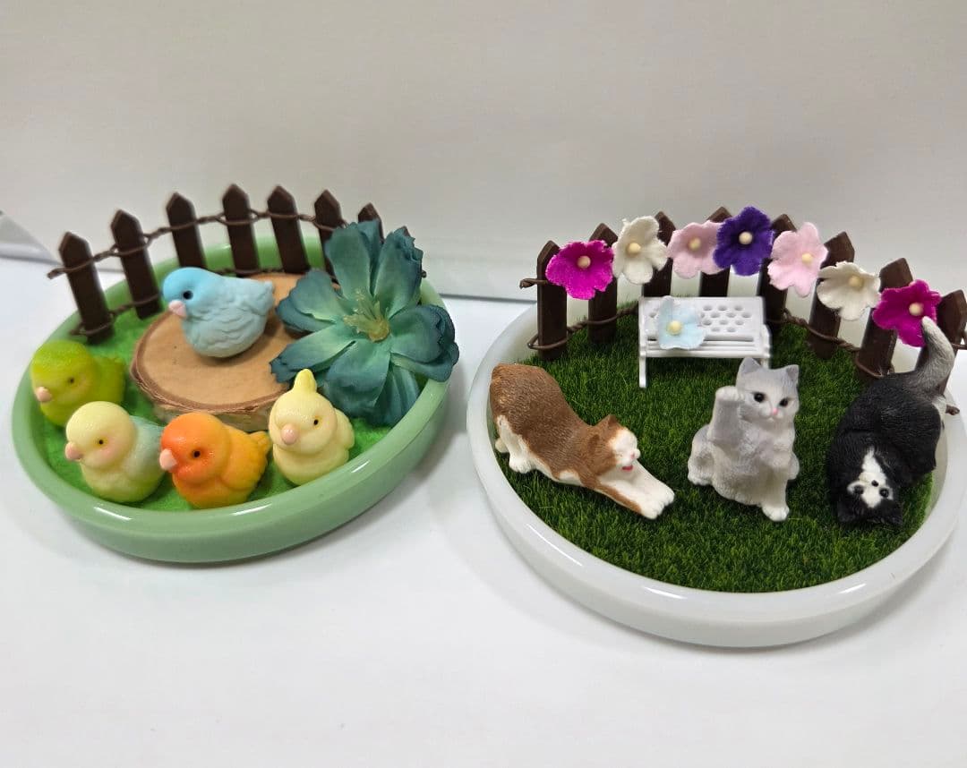 Miniature Diorama 2-Piece Set Animal Figures