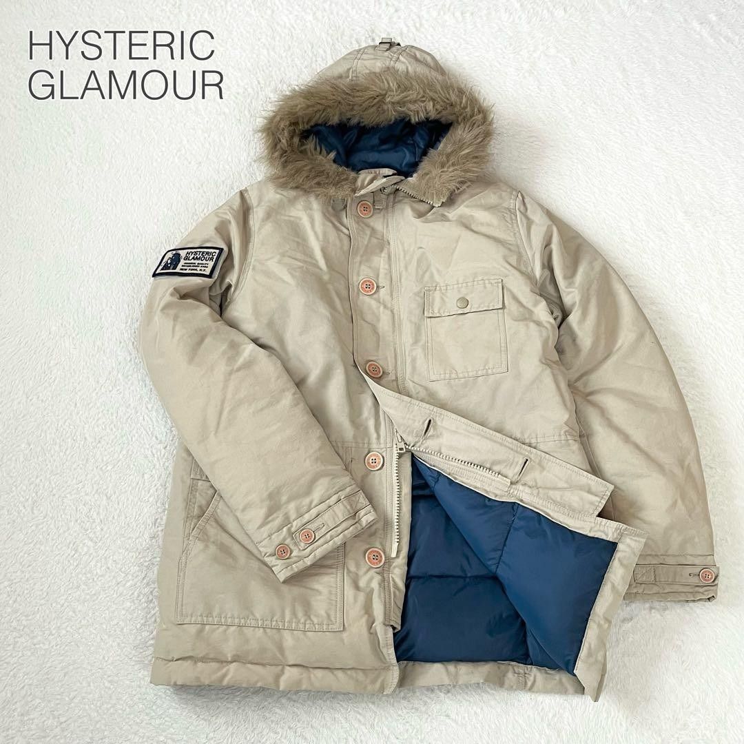 HYSTERIC GLAMOUR ヒステリックグラマー ファー付きフーデッドダウンコート アウター 中綿 フードファー