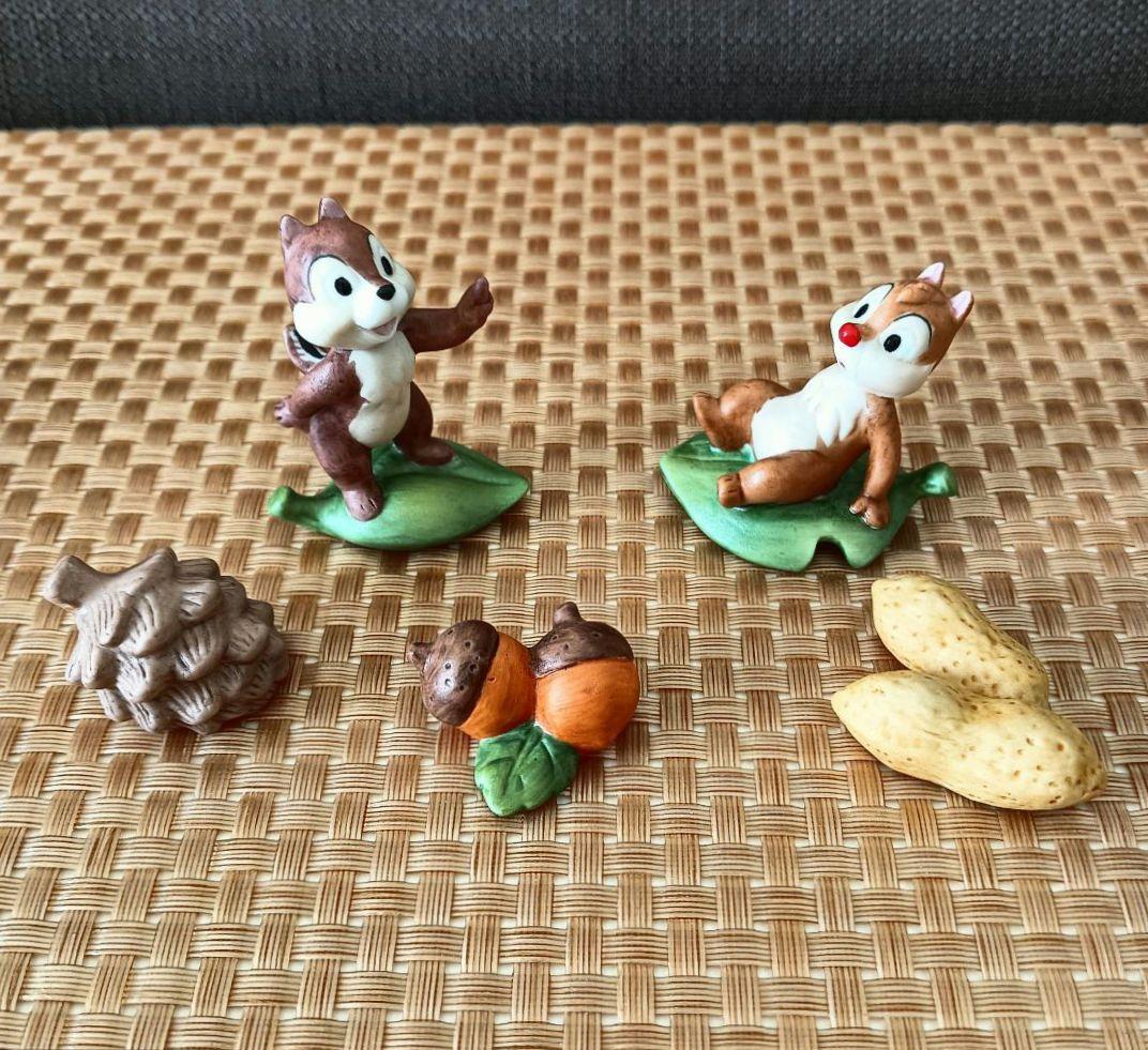 【超稀有】加藤工艺 DISNEY「奇奇与蒂蒂」人偶 陶瓷
