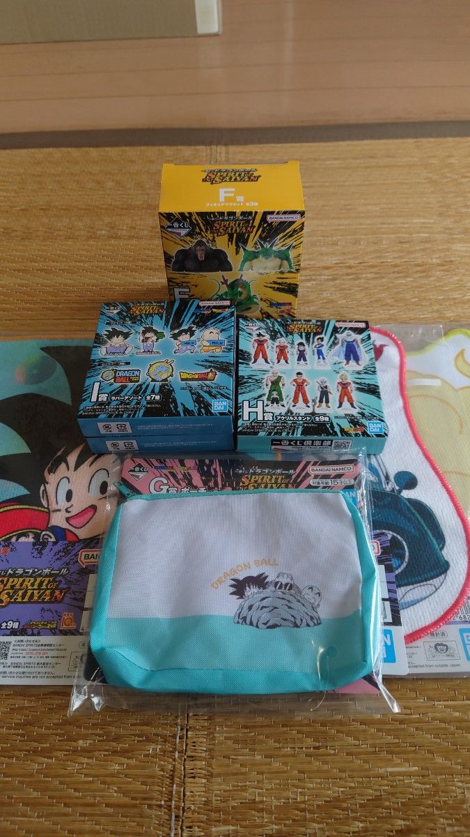 Ichiban Kuji Dragon Ball SPIRIT of the SAIYAN Prize F Figure Magnet and Other Set