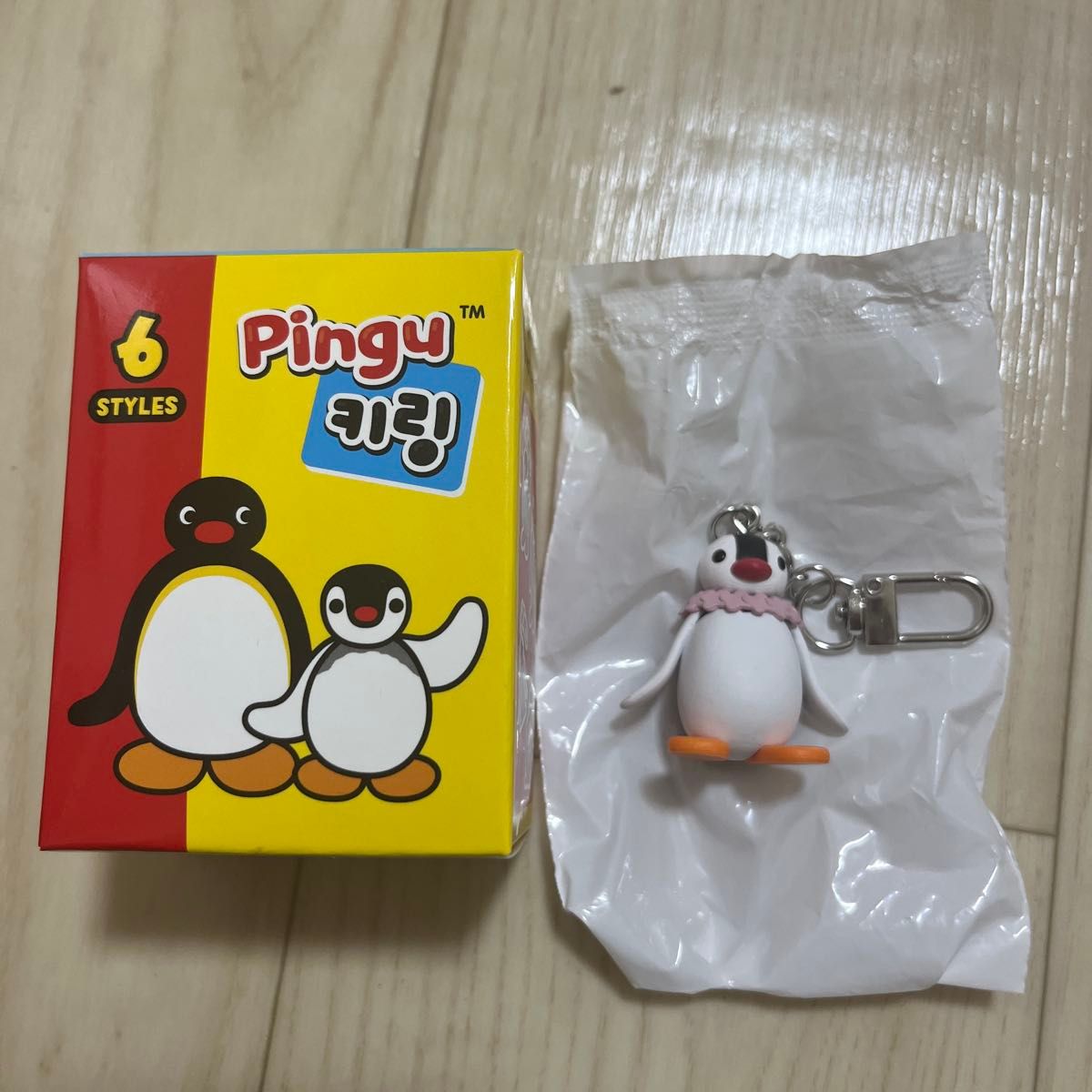 韩国 PINGU 企鹅家族 PinGa 钥匙扣 毛绒玩偶 随机款