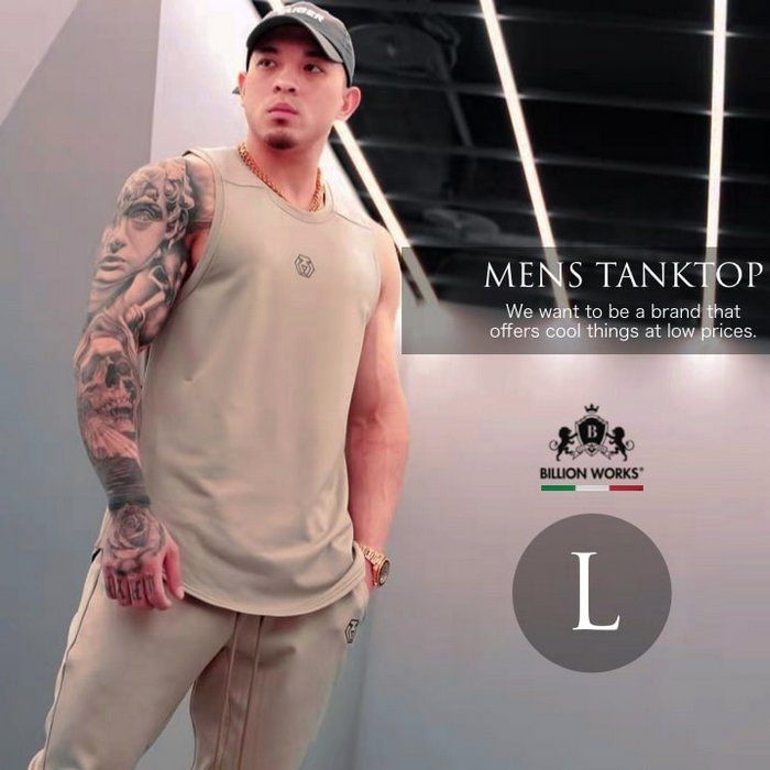 坦克顶部男士运动服运动服运动服新品