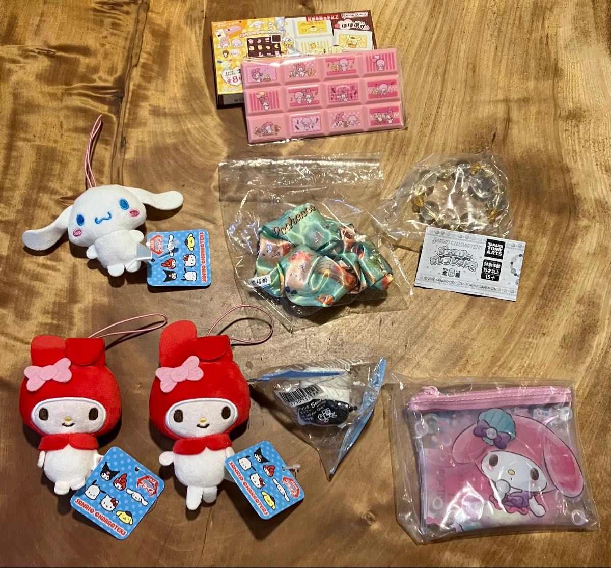 [New] Sanrio Mascot Goods 8-Piece Set My Melody Cinnamoroll