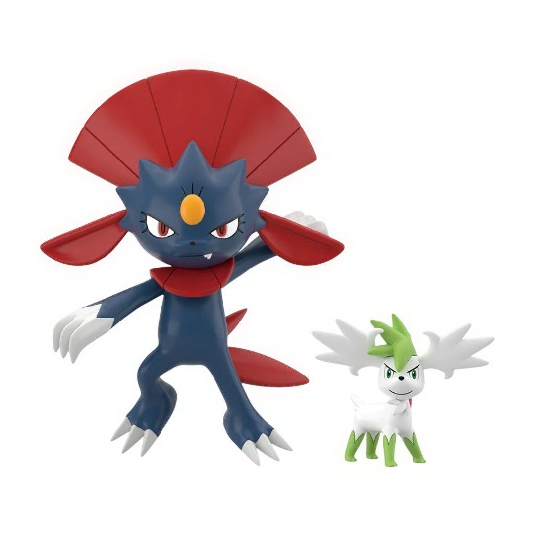 Manectric & Shaymin Sky Forme Sinnoh Region 3 Pokemon Scale World