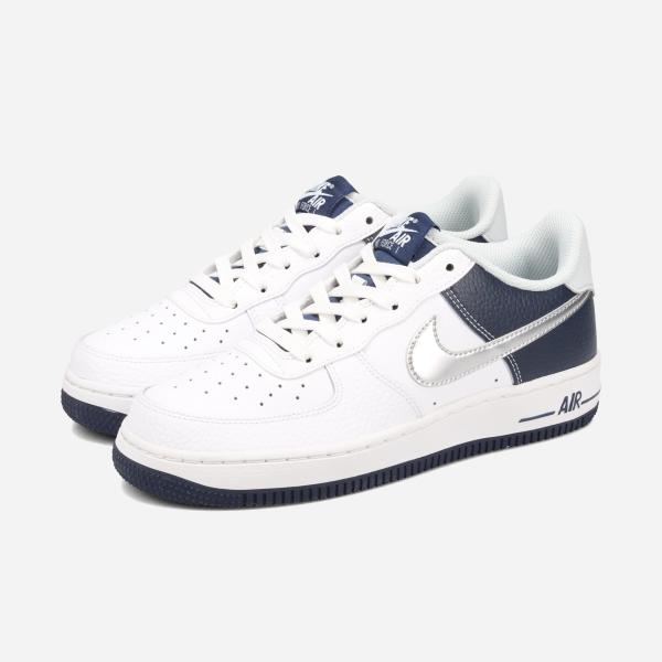 NIKE AIR FORCE 1 LV8 GS 【DALLAS COWBOYS】 ナイキ エアフォース 1 LV8 海外限定 WHITE/MIDNIGHT NAVY/PURE PLATINUM/METALLIC SILVER ホワイト DQ6048-100