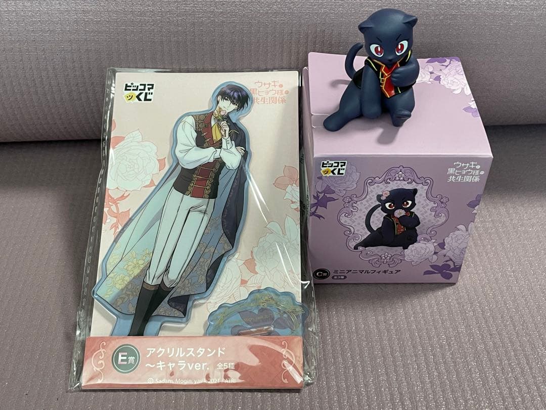 Symbiotic Relationship Between the Rabbit and Mr. Black Leopard E-Prize Acrylic Stand C-Prize Figure