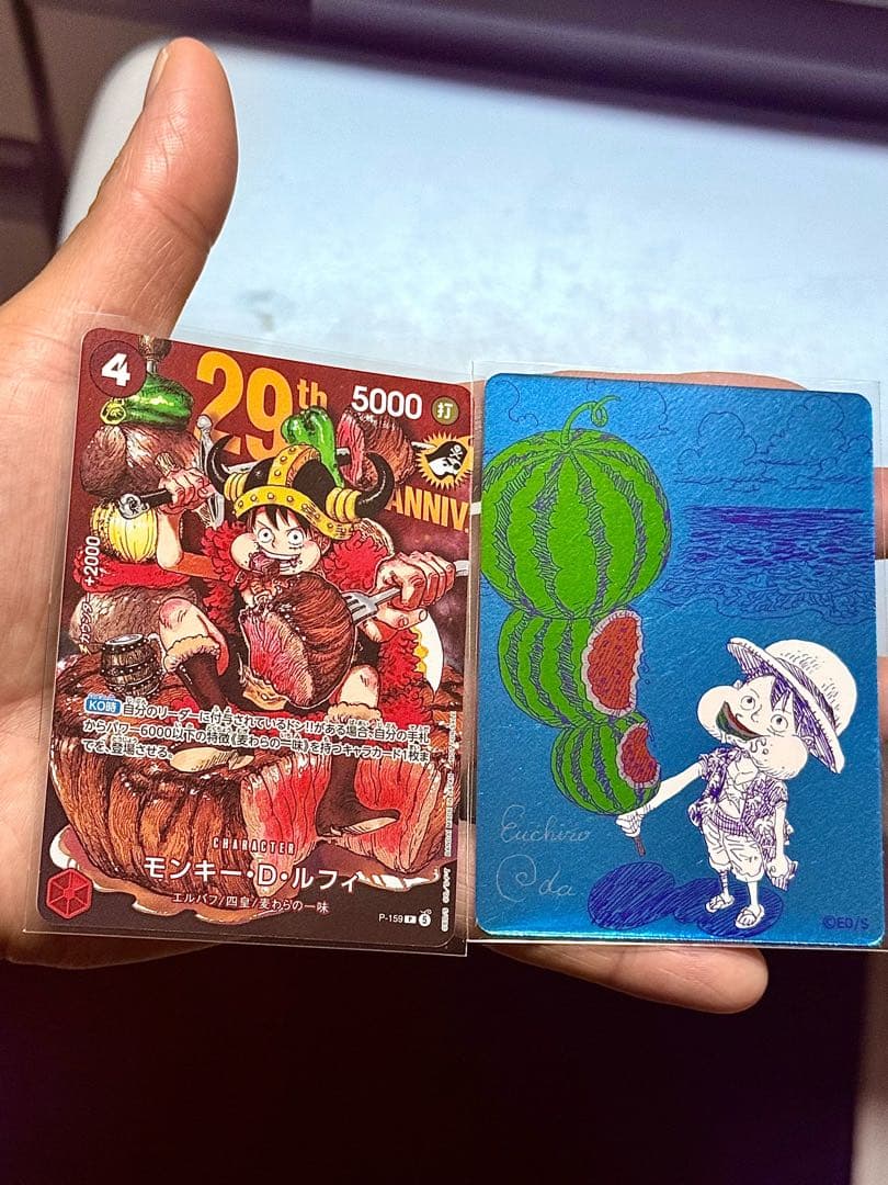 【Bulk Sale】Natsukomi ONE PIECE Watermelon Luffy & One Piece Card – Meat Luffy
