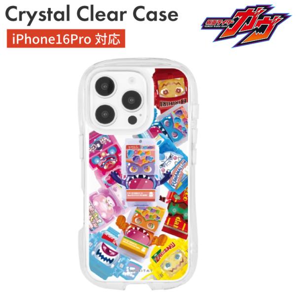 仮面ライダーガヴ iPhone16Pro ケース クリア 透明 くびれ キャラクター グッズ スマホ カバー エアクッション ハイブリッド 耐衝撃