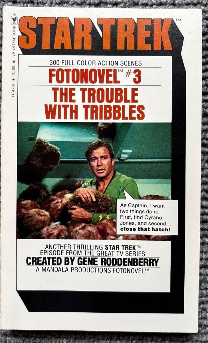 稀有 1970年代原版 星际迷航 照片小说 #3 麻烦不断（Trouble with Tribbles）外文原版书
