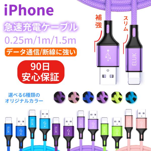 iPhone 充电线 1米 数据线 苹果充电器 USB 苹果手机 手机充电线 便携式 快充 线适用于13 11 14 12 SE 高速