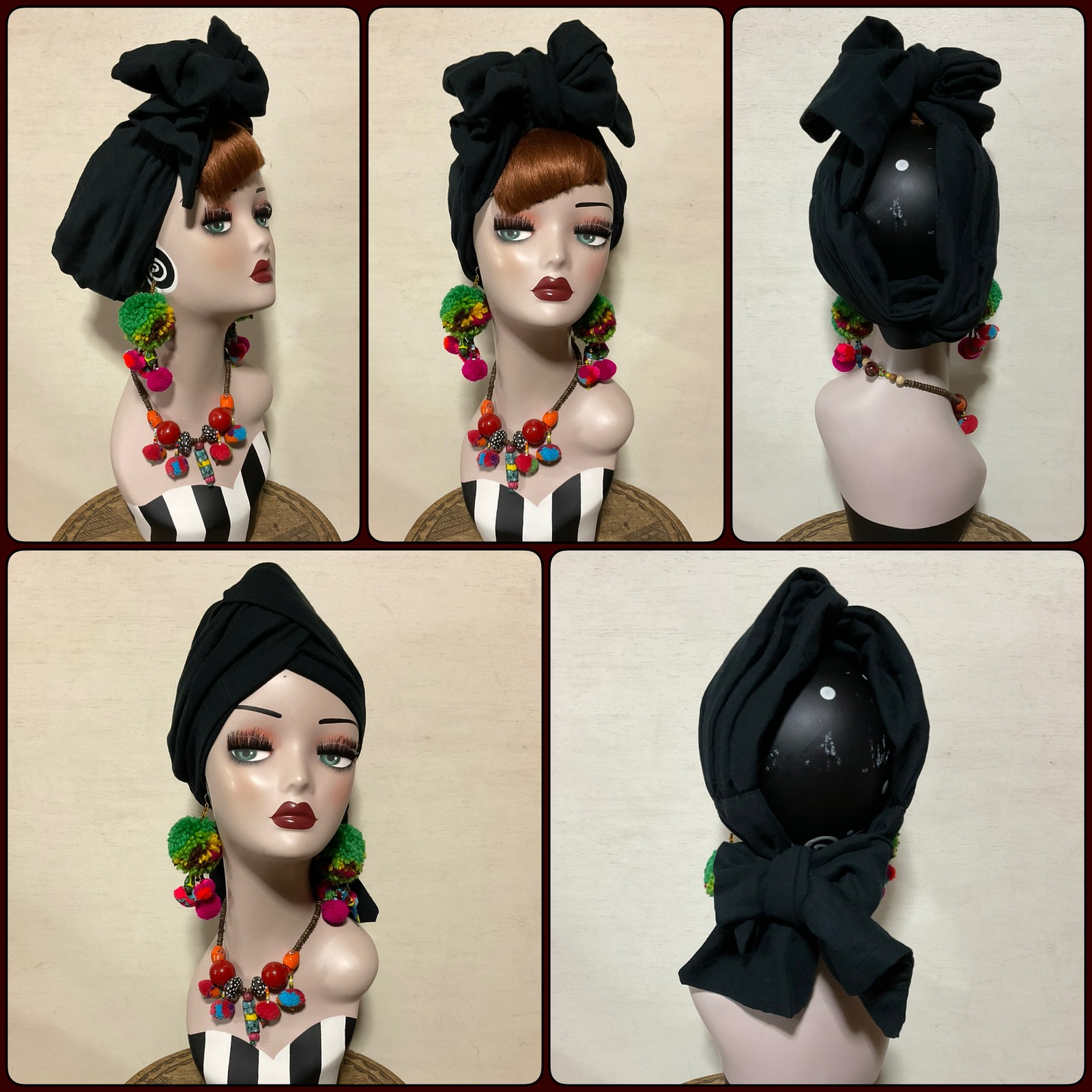 2way BSTC bra scarf turban cap