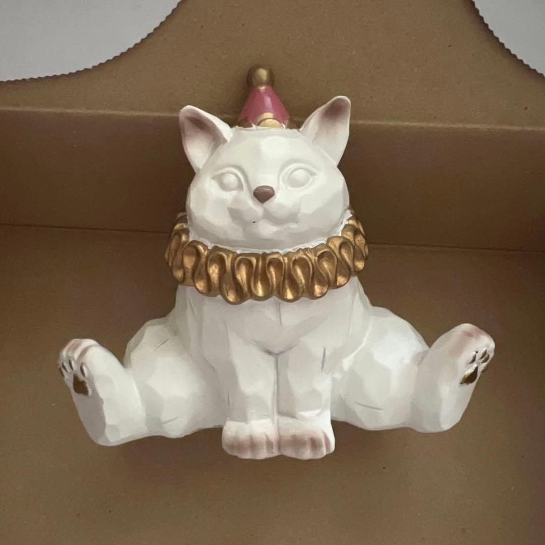 猫 摆件 装饰品 白色 派对 白猫 陶瓷人偶