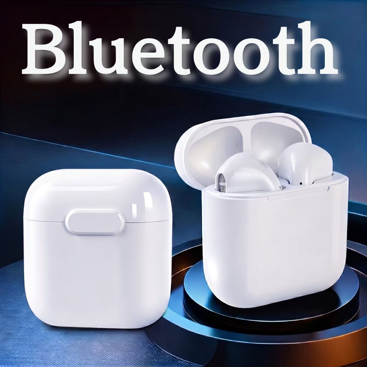 无线耳机 Bluetooth iPhone AirPods系列 含充电盒和线缆 半入耳式 白色