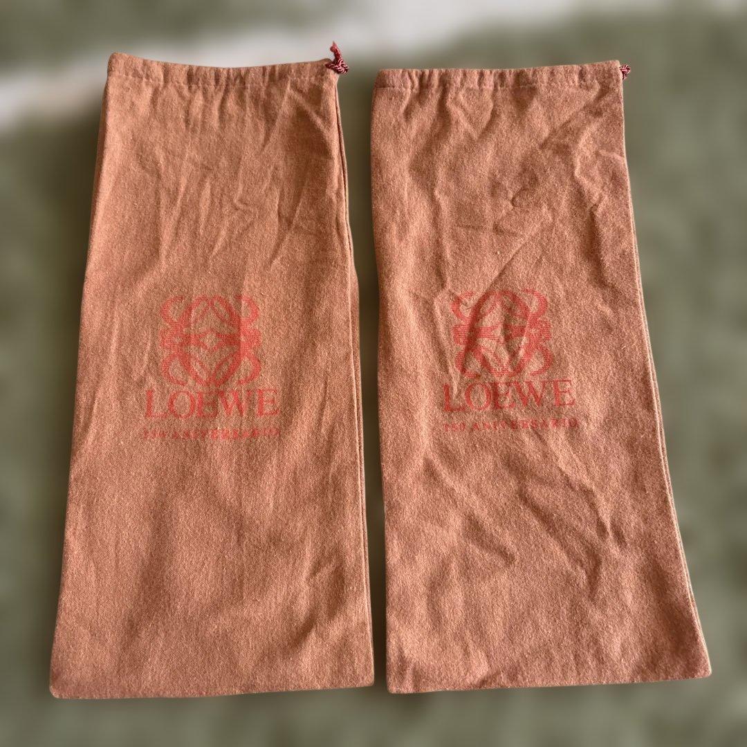 LOEWE保存袋巾着袋150周年纪念道具素材稀有【美品】