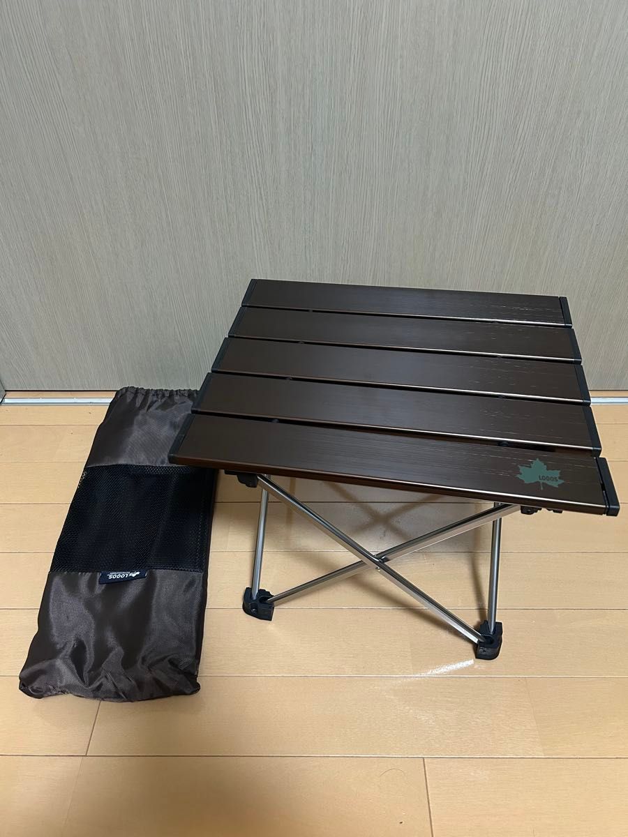 美品！　LOGOS ポータブル　アルミトップテーブル　テーブル　ロゴス　キャンプ アウトドア 折りたたみ テーブル コンパクト