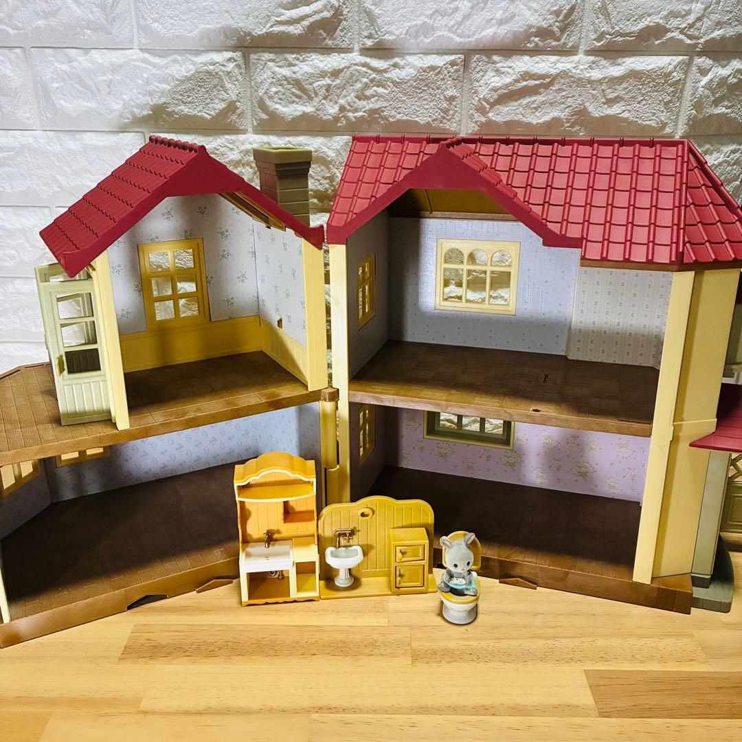 Sylvanian Families 亮灯大房子 含家具和婴儿 现状品