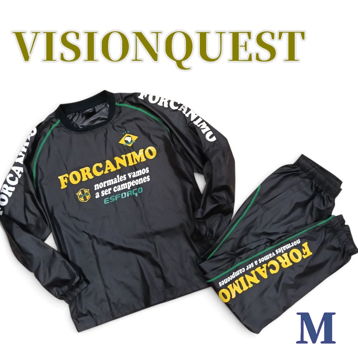 品相极佳　Vision Quest　套装 运动服 上下装 防风衣　M码