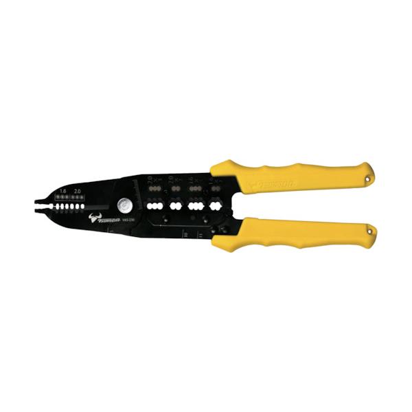VAS-230 ツノダ VVFストリッパー230mm ストリップ補助 バネ付 工具 道具 電気工事士技能試験推奨工具 スケール ケーブル 切断