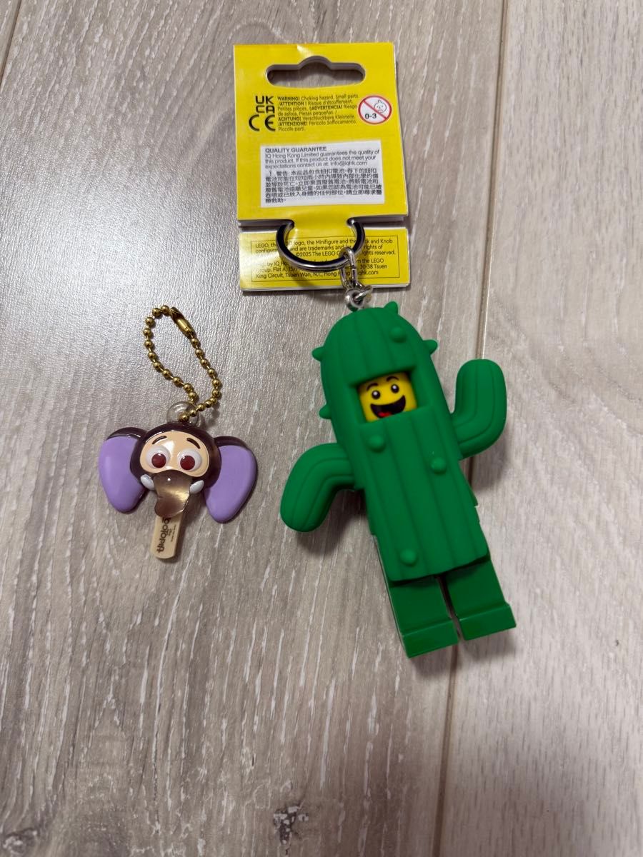 LEGO 迷你人仔钥匙扣 LED灯 仙人掌 疯狂动物城扭蛋