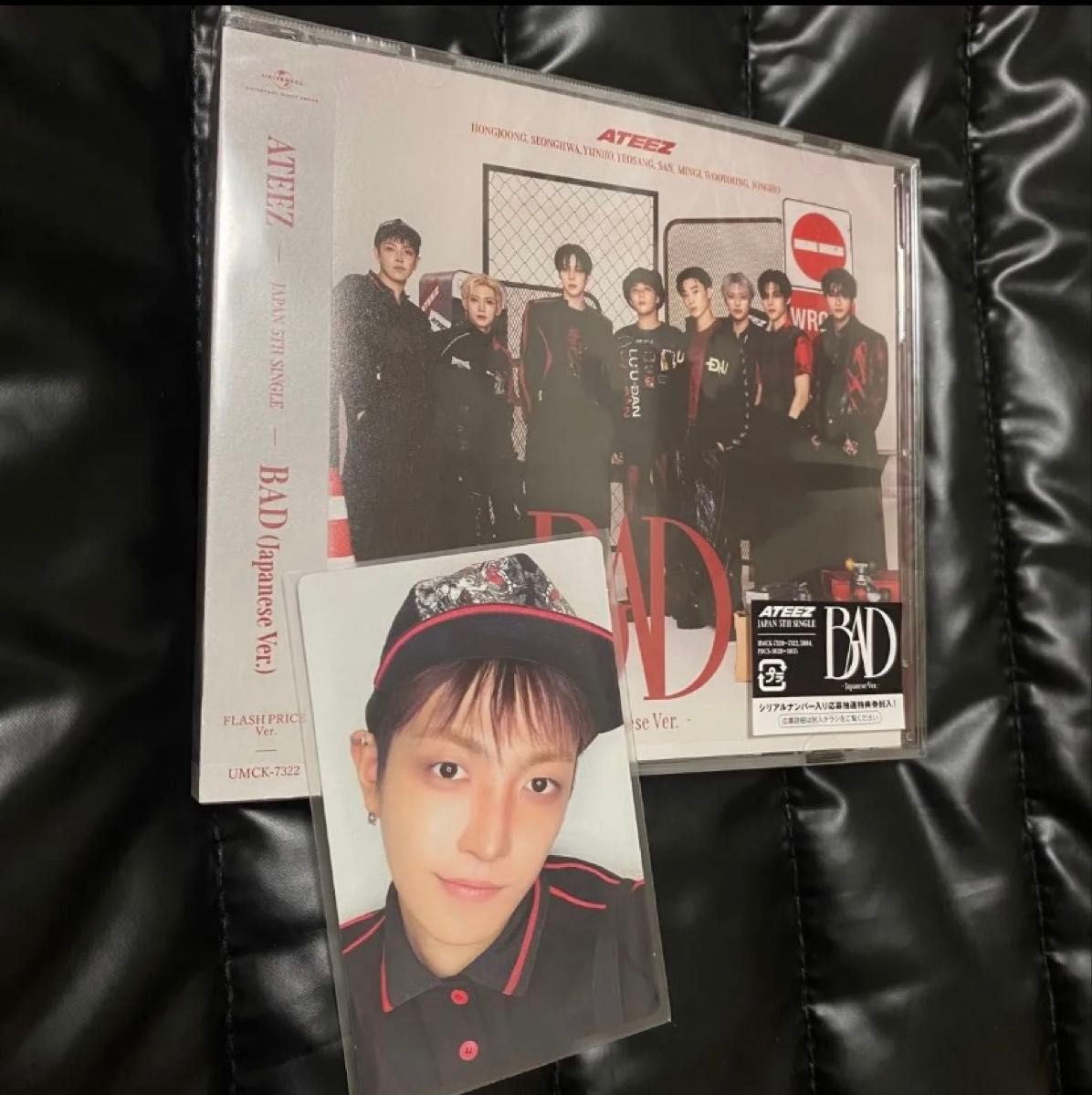 ATEEZ JAPAN 第5张单曲 BAD FLASH PRICE版 CD 附小卡 弘中