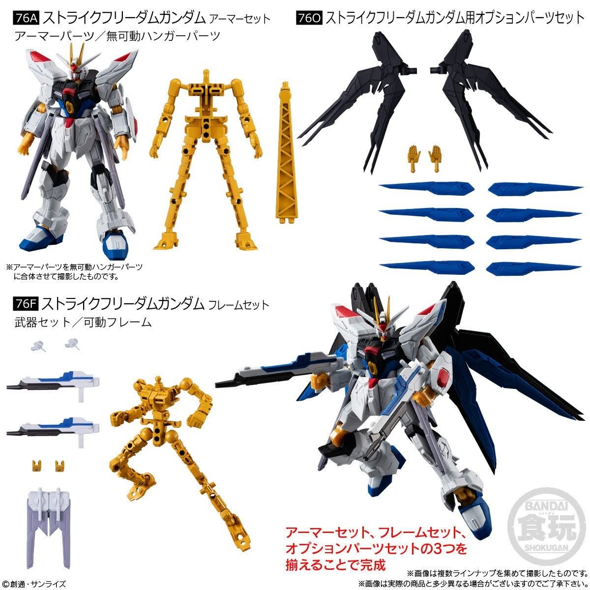 Mobile Suit Gundam G Frame FA 08 ZGMF-X20A Strike Freedom Gundam Armor Frame Option Parts