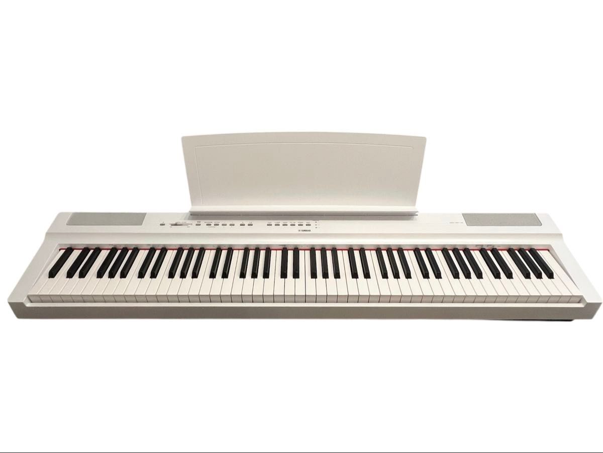 YAMAHA P-125WH 电子钢琴 88键 已确认功能正常 附脚踏板 AC 附带电源适配器、耳机、乐谱和保修卡