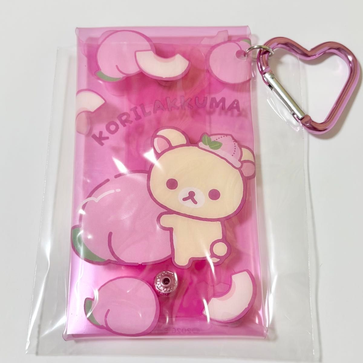 San-X Universe Korilakkuma Clear Pouch with Carabiner San-X
