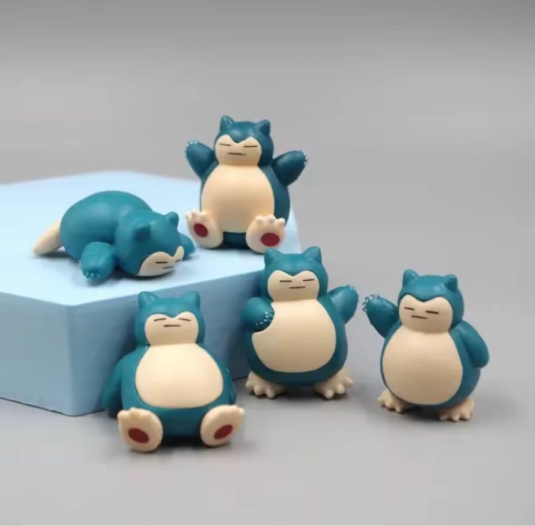 Snorlax Mini Figure Set of 5 ♪