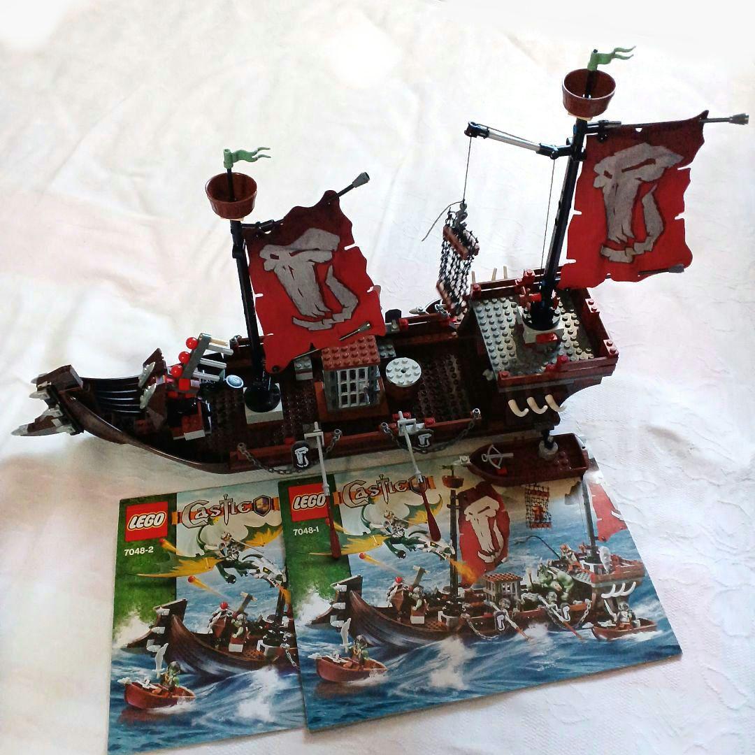 LEGO 7048 LEGO城堡 巨魔战舰 船体与说明书