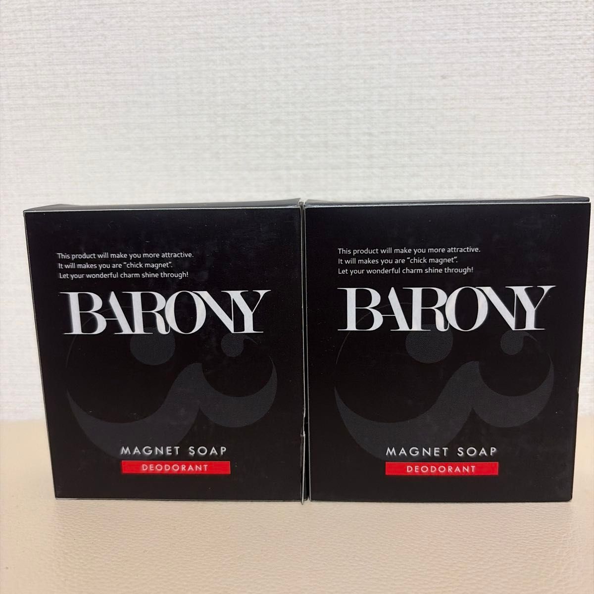 全新未拆封·BARONY 磁力香皂 除臭剂 巴罗尼 磁力香皂 2块装