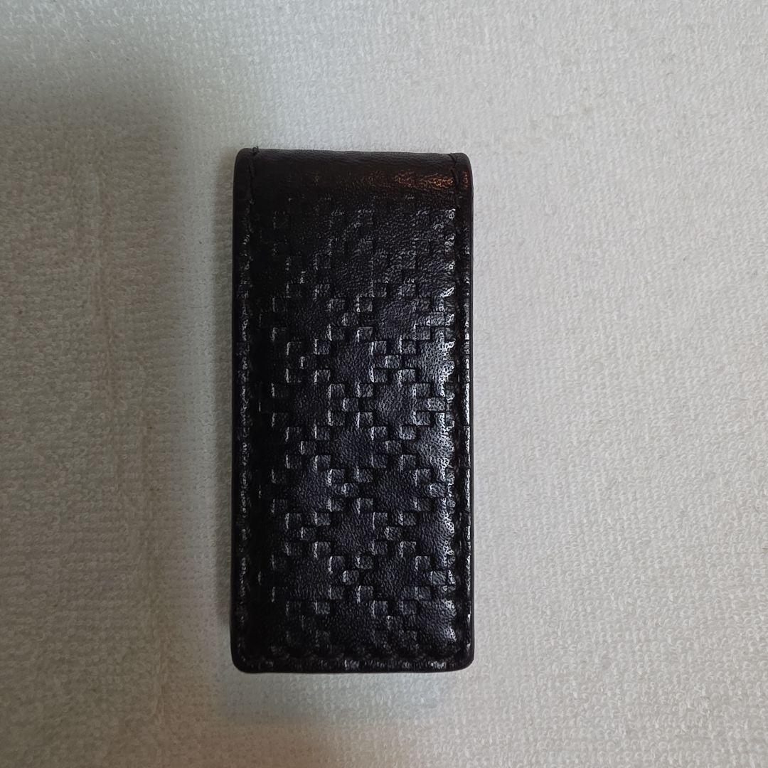 GUCCI 古驰 皮革 钱包夹 黑色 钻石