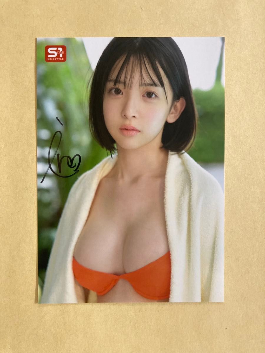 博多彩叶亲笔签名的特典照片L尺寸