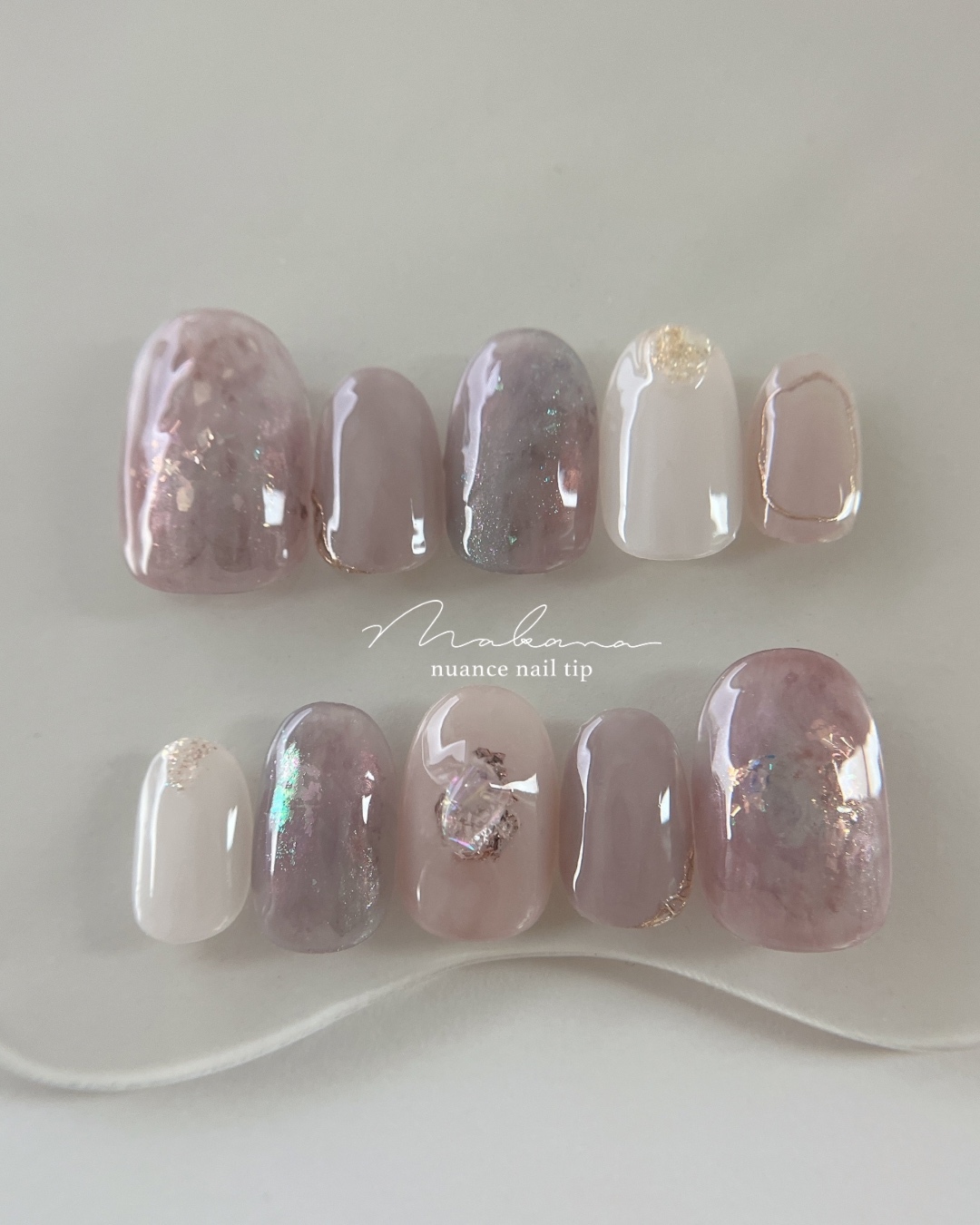 Adult Cute Princess Nail | Nail Tip Bridal Wedding Coming of Age Bride Occaion Classy Pre-Wedding Purple Calling Color Dress Disney