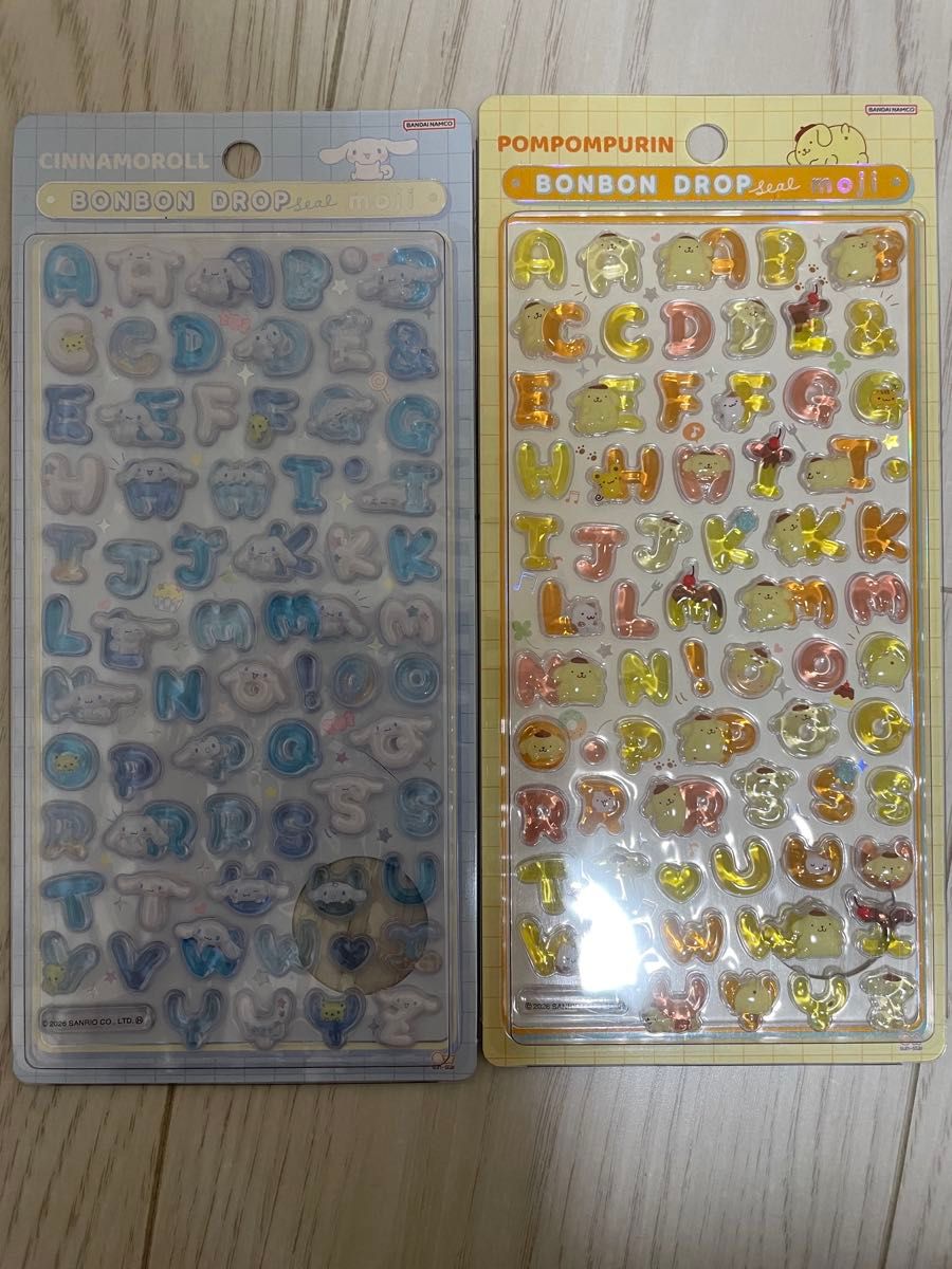 Sanrio Bon Bond Drop Seal moji Cinnamoroll Pompompurin 2-piece set