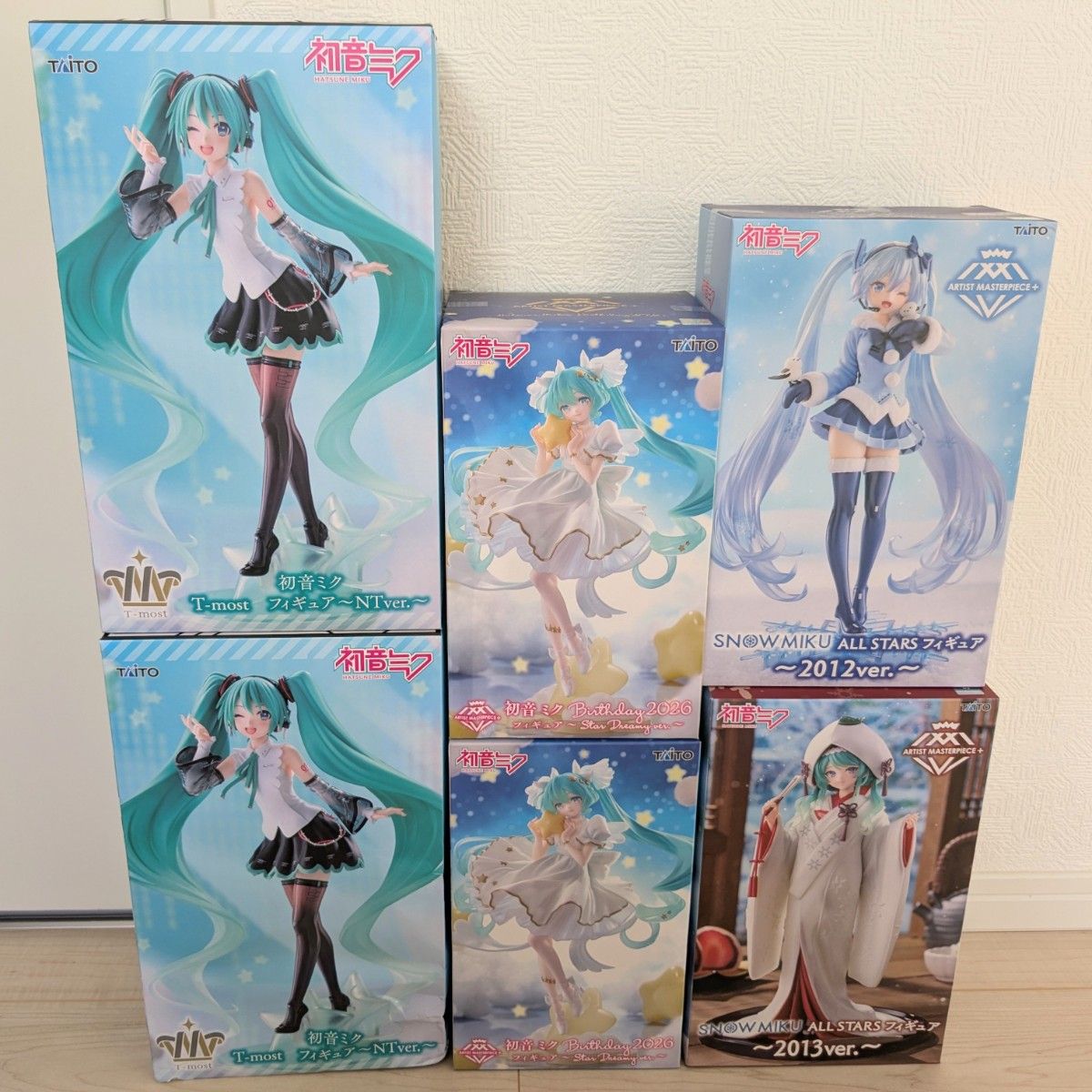 初音未来 手办 6件套 整体出售 TAITO 赠品