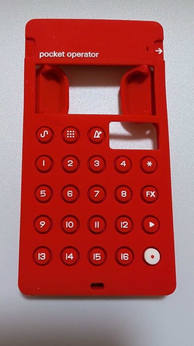 官方 Teenage Engineering CA-X 红色 PO 硅胶保护套