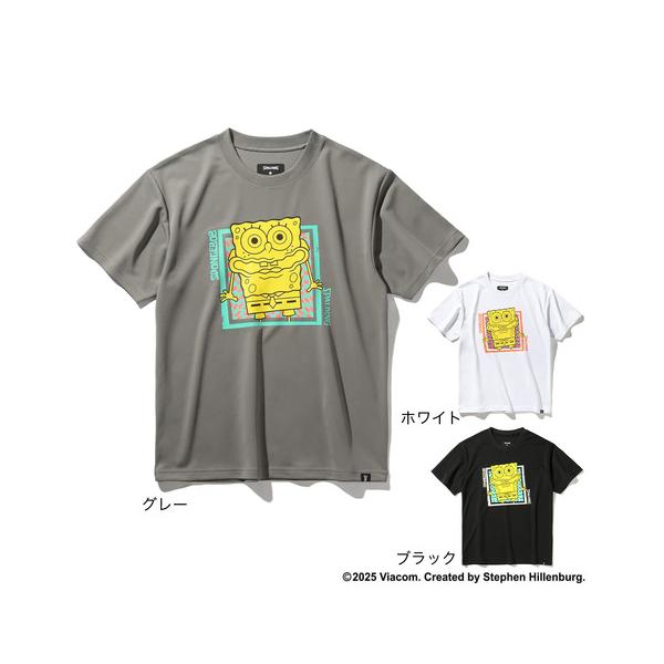 スポルディング（SPALDING）（キッズ）バスケットボールウェア ジュニア Tシャツ スポンジ・ボブ チェッカーフラッグ SJT25063
