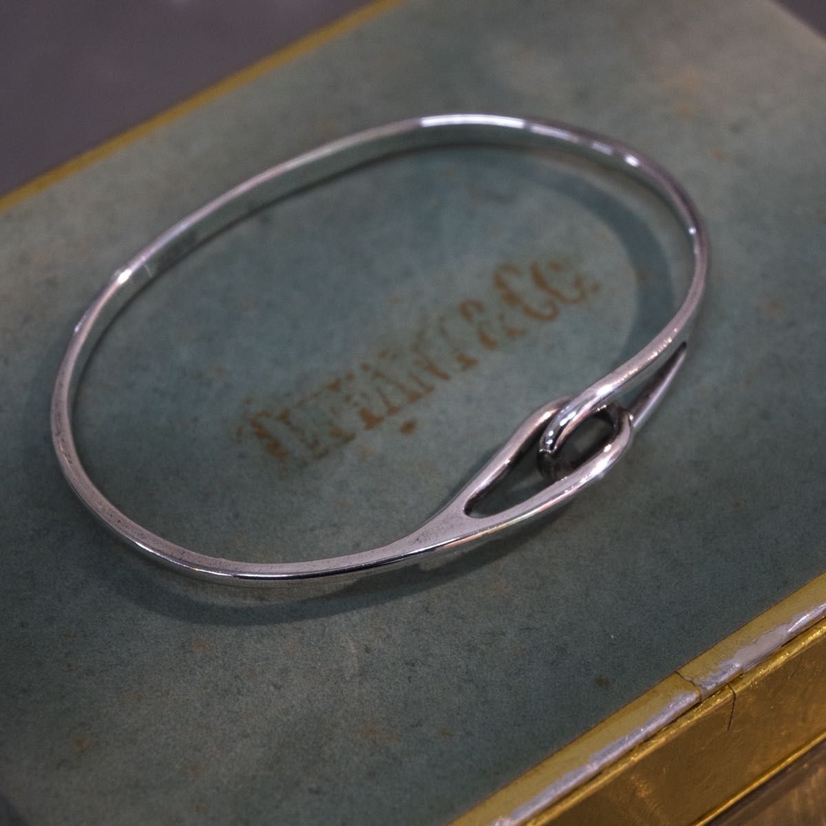 【廃盤!】vintage tiffany ダブルループバングル　ブレスレット　シルバー925  ティファニー