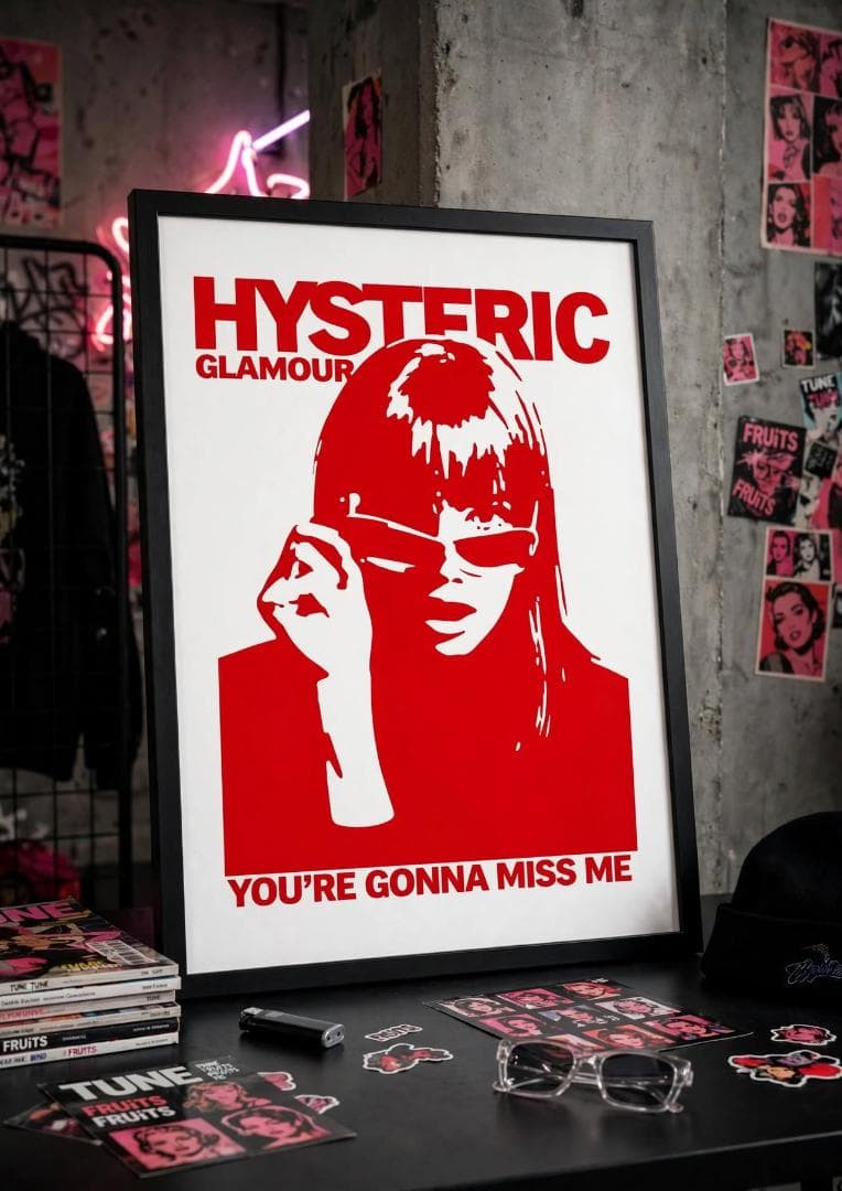 HYSTERIC GLAMOUR海报额装品歇斯底里魅力