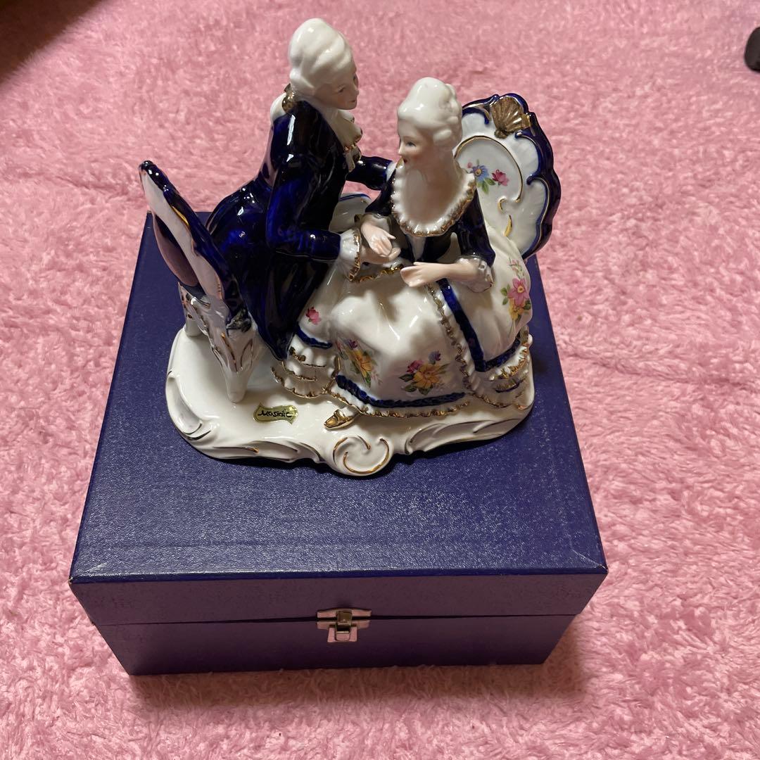 Porcelain Figurine Gold Doll