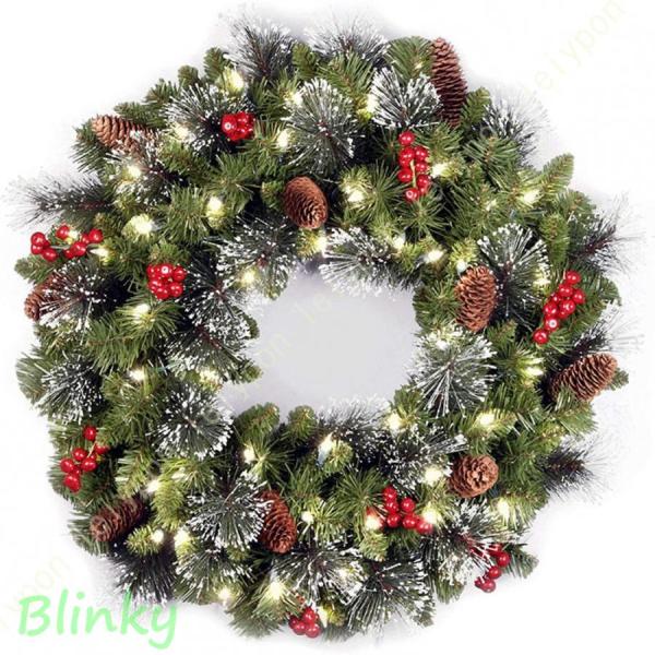 Spring Cherry Blossom Wreath for Entryway, Wall Hanging, Door Decoration, Gift, Get Well Present, Flower Garland, High-Quality Artificial Flowers, Wedding Door Charm, Store, Garden Ornament, Floral Gift, Decorative Wreath