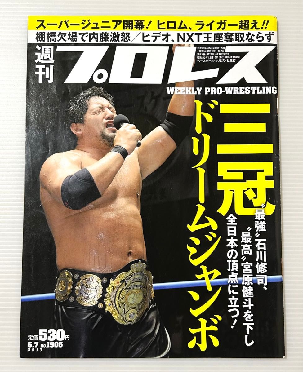 《周刊职业摔角》2017年6月7日号 第1905期 三冠 夢幻巨無霸