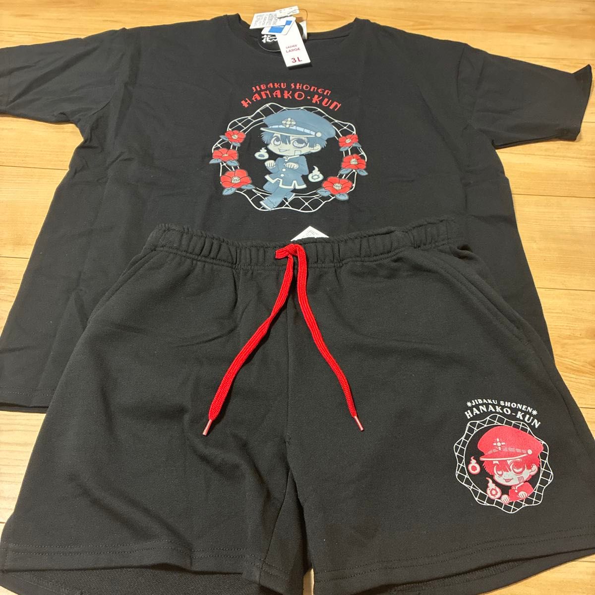 地缚少年花子居家服上下套装t恤短裤3L