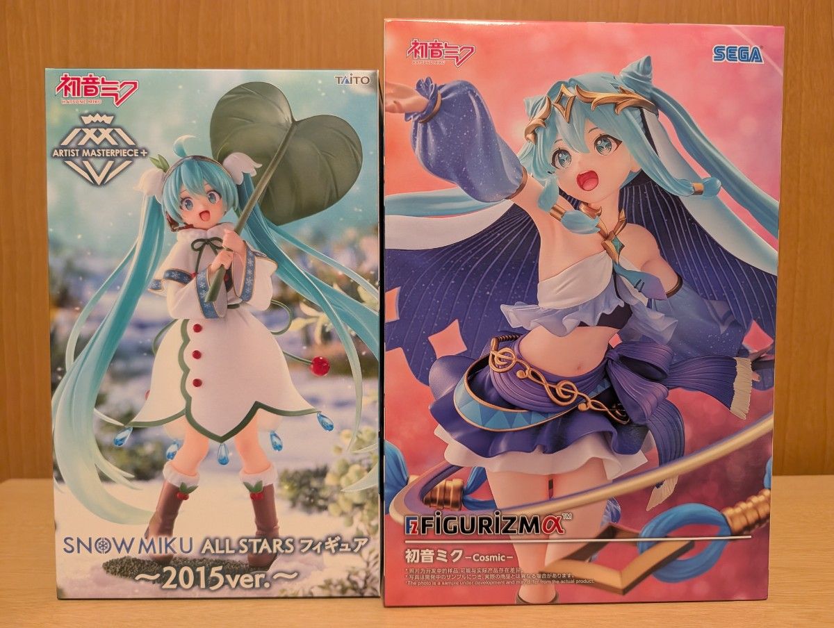 初音未来 手办 2种套装 ARTIST MASTERPIECE 2015版 & FIGURIZMα Cosmic